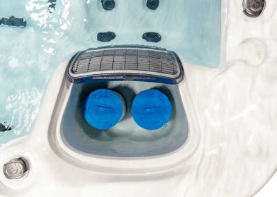 Filter area for Sunrise F Series Hot Tub Spa